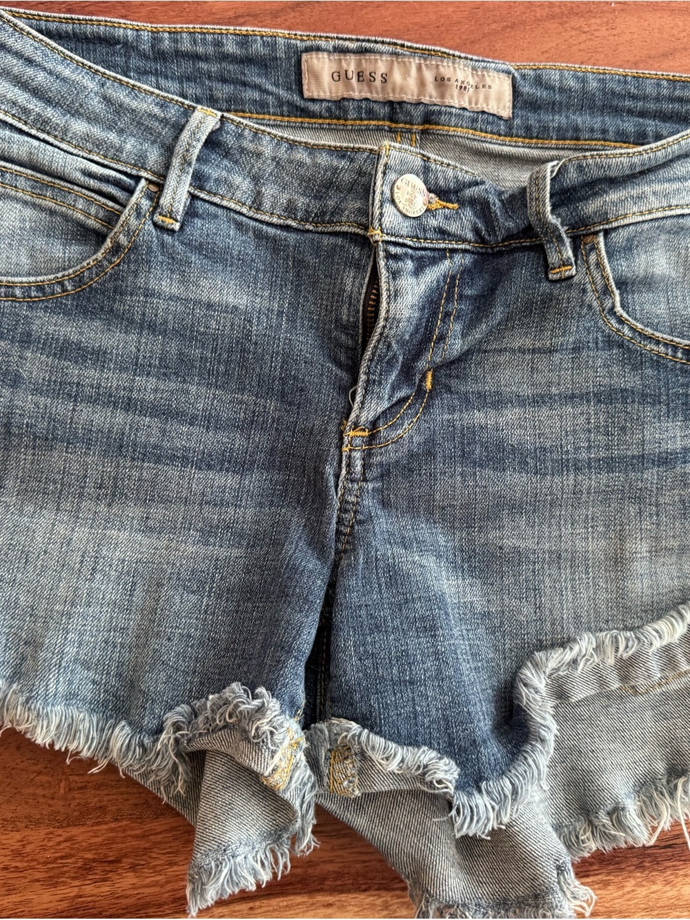 Guess Women's Blue Denim Jean Shorts